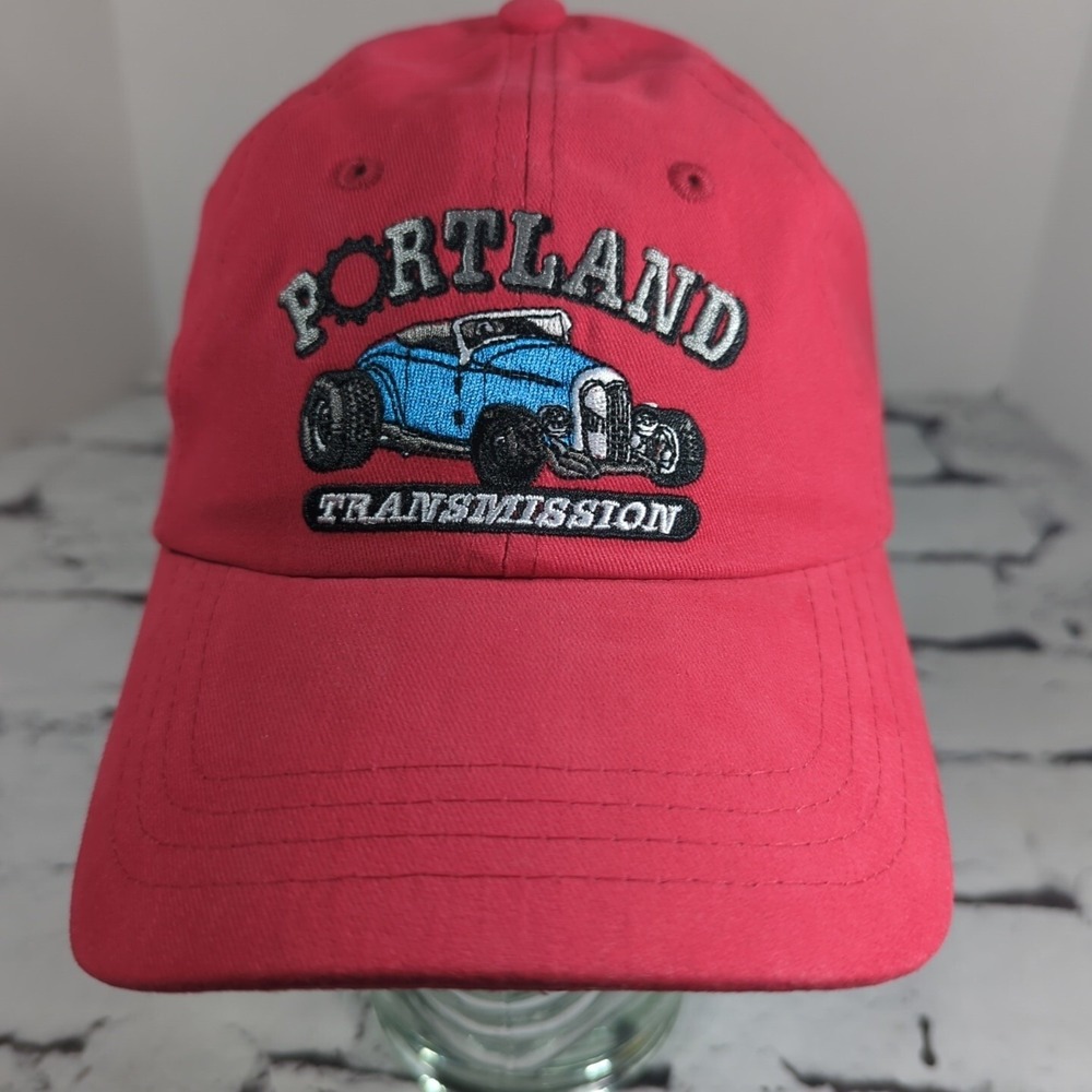 Portland Transmission Red Hat Adjustable Ball Cap New w/o Tag